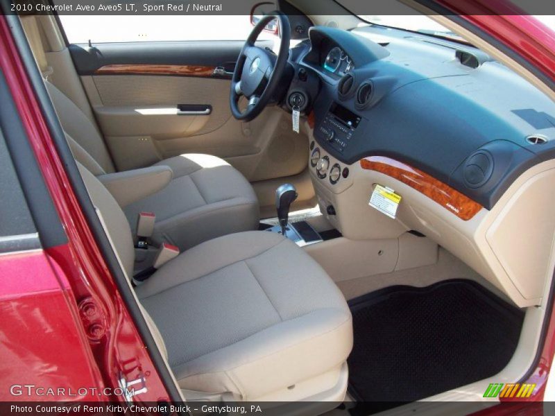 Sport Red / Neutral 2010 Chevrolet Aveo Aveo5 LT