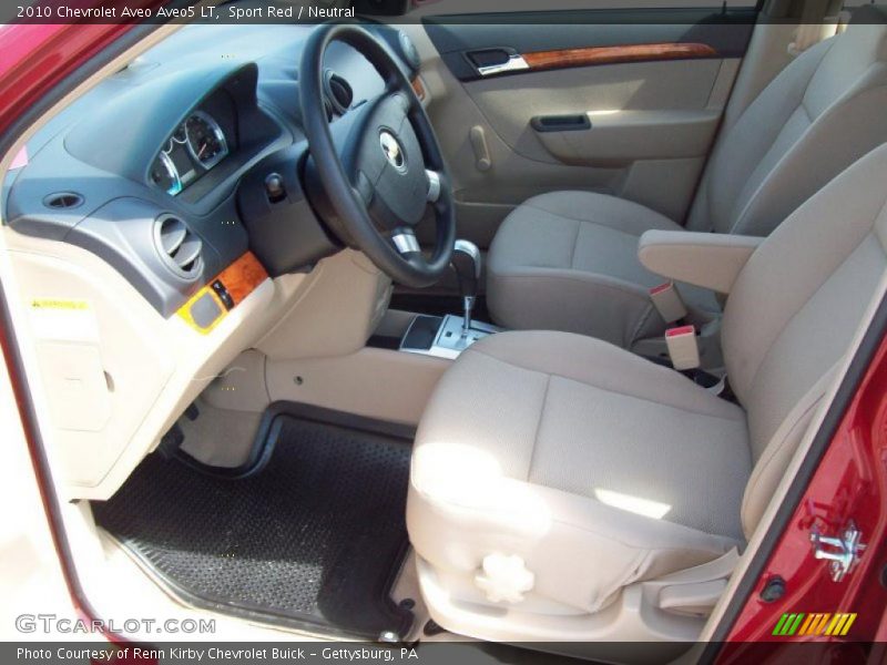 Sport Red / Neutral 2010 Chevrolet Aveo Aveo5 LT