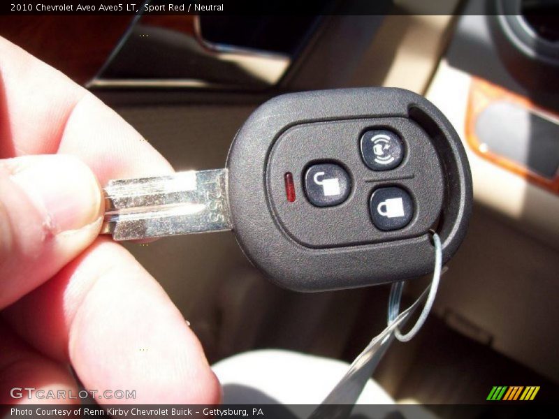 Sport Red / Neutral 2010 Chevrolet Aveo Aveo5 LT
