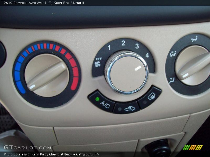 Sport Red / Neutral 2010 Chevrolet Aveo Aveo5 LT