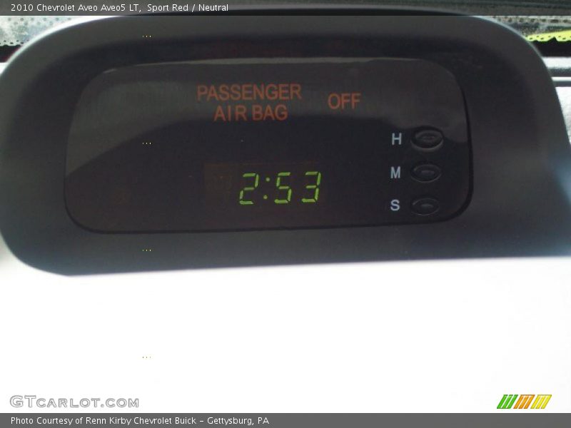 Sport Red / Neutral 2010 Chevrolet Aveo Aveo5 LT
