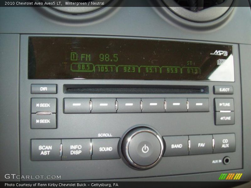 Wintergreen / Neutral 2010 Chevrolet Aveo Aveo5 LT