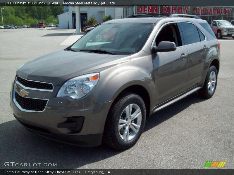 Mocha Steel Metallic / Jet Black 2010 Chevrolet Equinox LT AWD