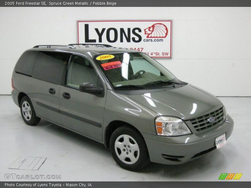 Spruce Green Metallic / Pebble Beige 2005 Ford Freestar SE