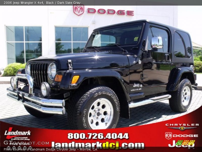 Black / Dark Slate Gray 2006 Jeep Wrangler X 4x4