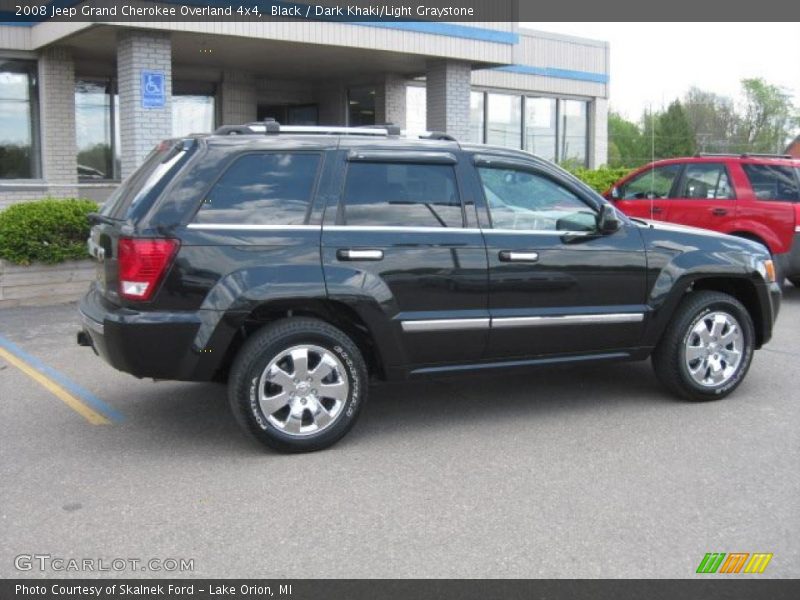 Black / Dark Khaki/Light Graystone 2008 Jeep Grand Cherokee Overland 4x4