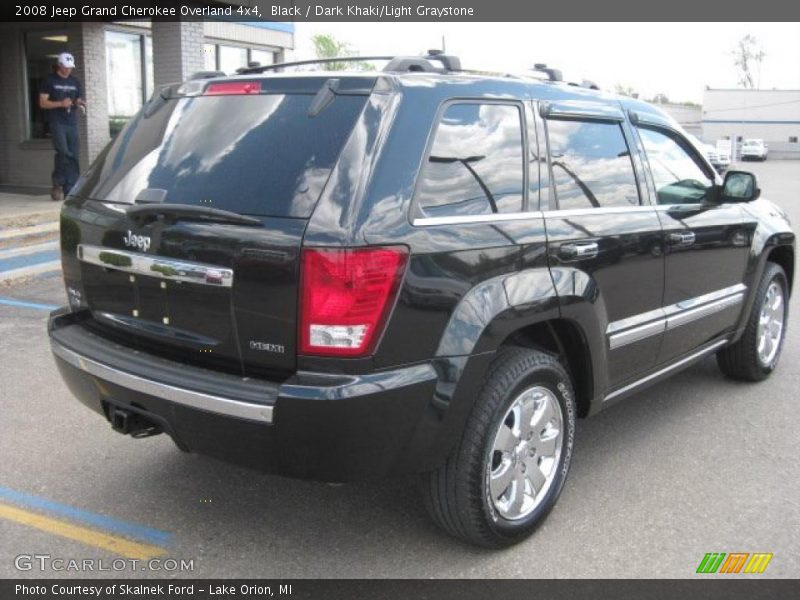 Black / Dark Khaki/Light Graystone 2008 Jeep Grand Cherokee Overland 4x4