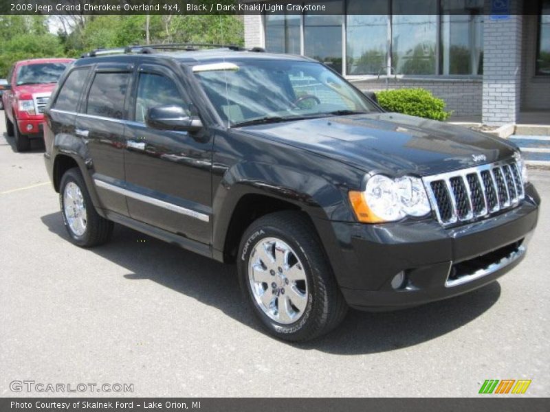 Black / Dark Khaki/Light Graystone 2008 Jeep Grand Cherokee Overland 4x4