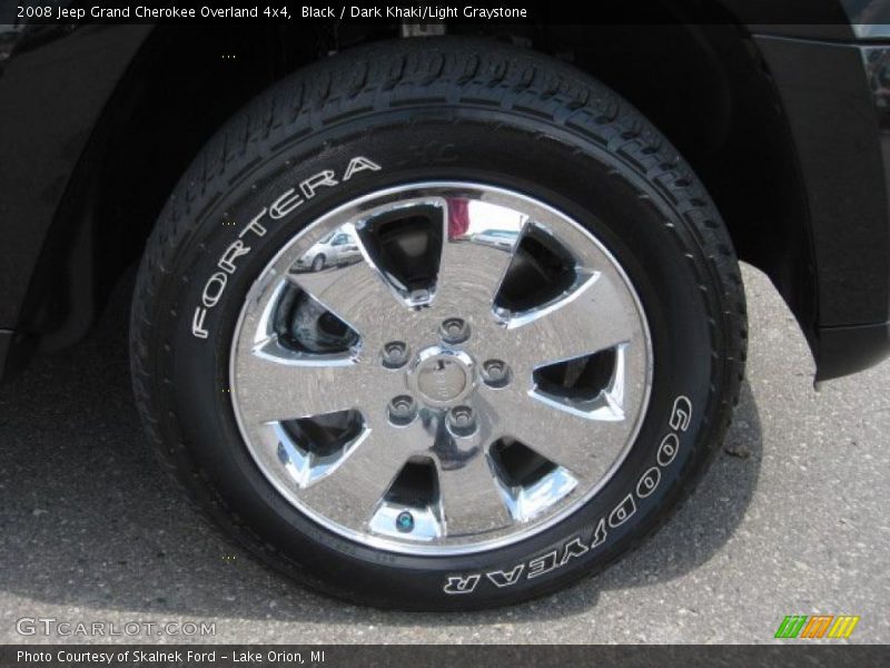 Black / Dark Khaki/Light Graystone 2008 Jeep Grand Cherokee Overland 4x4