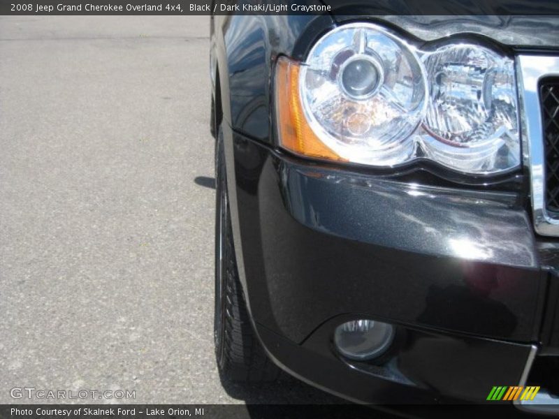 Black / Dark Khaki/Light Graystone 2008 Jeep Grand Cherokee Overland 4x4