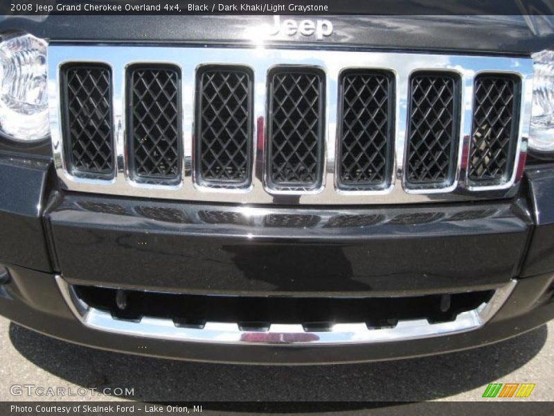 Black / Dark Khaki/Light Graystone 2008 Jeep Grand Cherokee Overland 4x4
