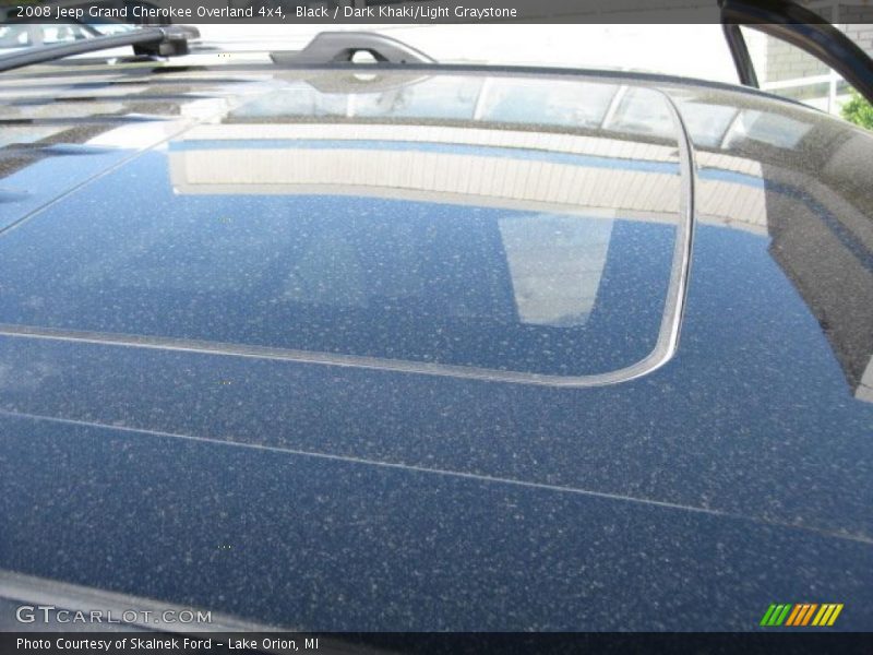 Black / Dark Khaki/Light Graystone 2008 Jeep Grand Cherokee Overland 4x4
