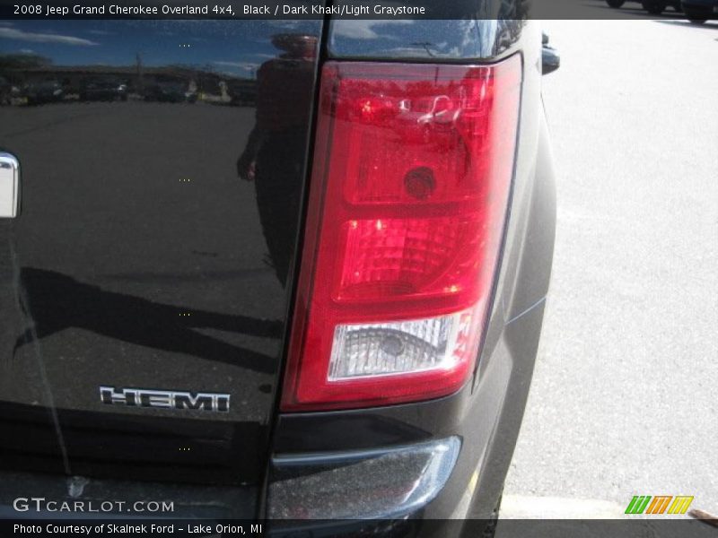 Black / Dark Khaki/Light Graystone 2008 Jeep Grand Cherokee Overland 4x4