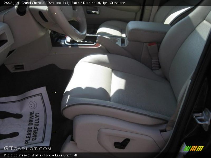 Black / Dark Khaki/Light Graystone 2008 Jeep Grand Cherokee Overland 4x4