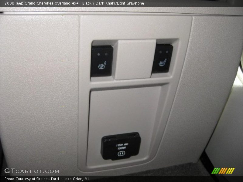 Black / Dark Khaki/Light Graystone 2008 Jeep Grand Cherokee Overland 4x4
