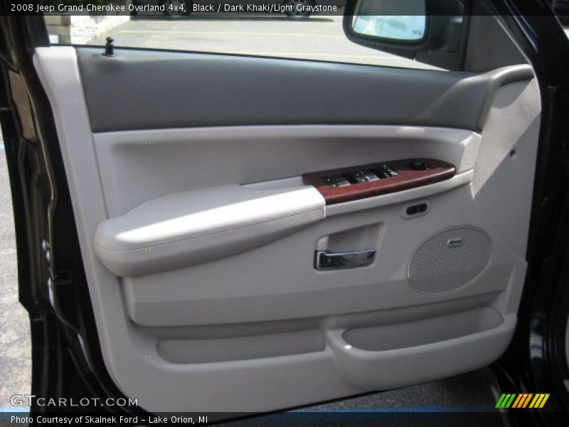 Black / Dark Khaki/Light Graystone 2008 Jeep Grand Cherokee Overland 4x4