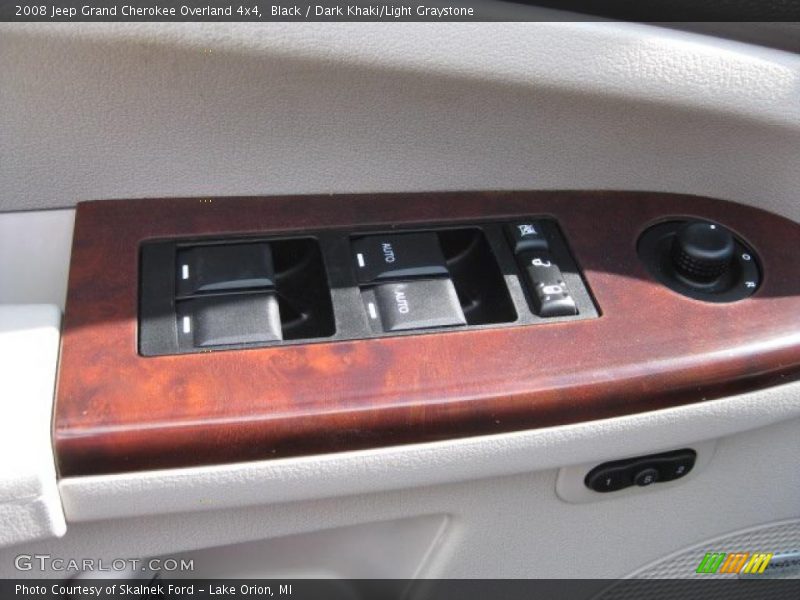 Black / Dark Khaki/Light Graystone 2008 Jeep Grand Cherokee Overland 4x4