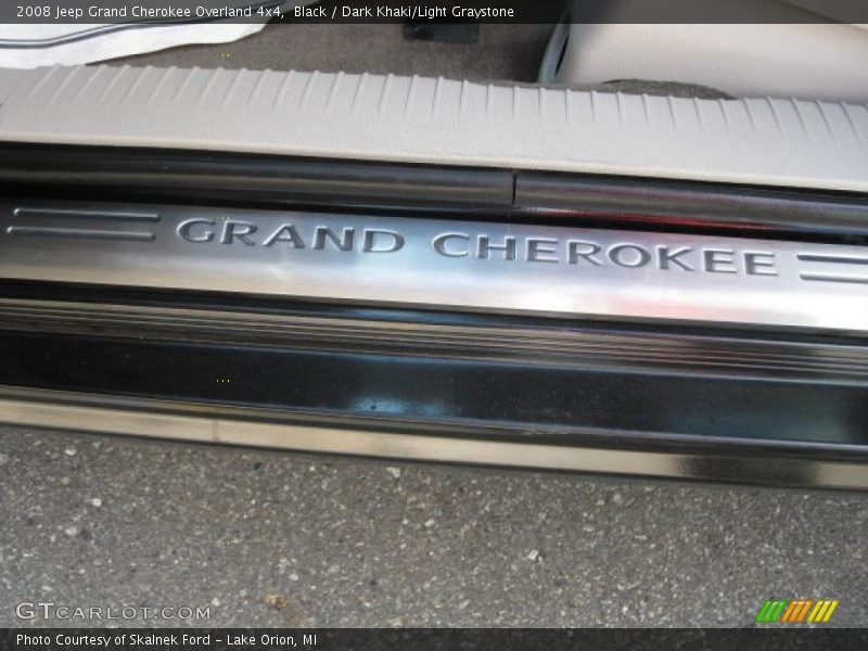 Black / Dark Khaki/Light Graystone 2008 Jeep Grand Cherokee Overland 4x4