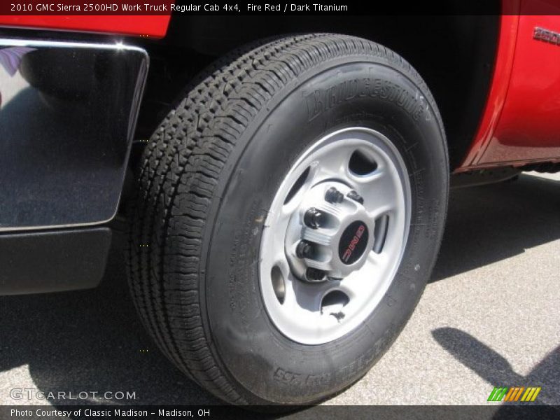 Fire Red / Dark Titanium 2010 GMC Sierra 2500HD Work Truck Regular Cab 4x4