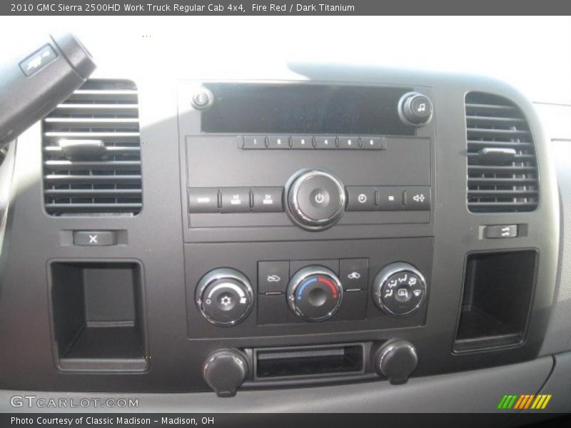 Fire Red / Dark Titanium 2010 GMC Sierra 2500HD Work Truck Regular Cab 4x4