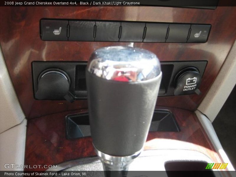 Black / Dark Khaki/Light Graystone 2008 Jeep Grand Cherokee Overland 4x4