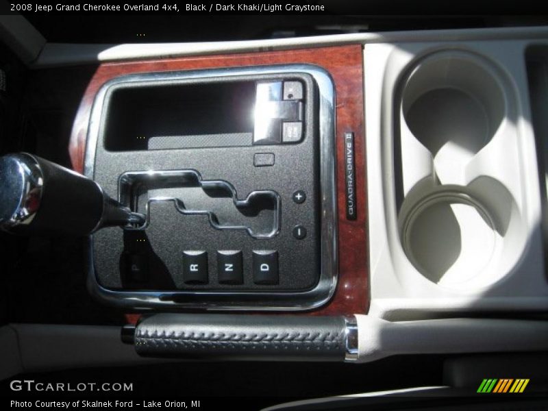 Black / Dark Khaki/Light Graystone 2008 Jeep Grand Cherokee Overland 4x4
