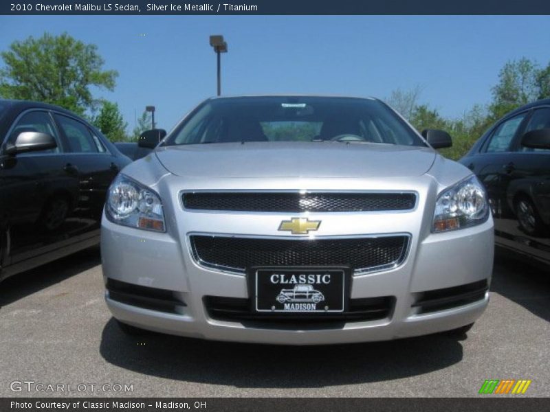 Silver Ice Metallic / Titanium 2010 Chevrolet Malibu LS Sedan