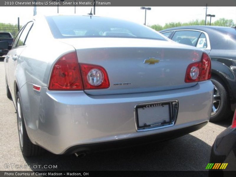 Silver Ice Metallic / Titanium 2010 Chevrolet Malibu LS Sedan