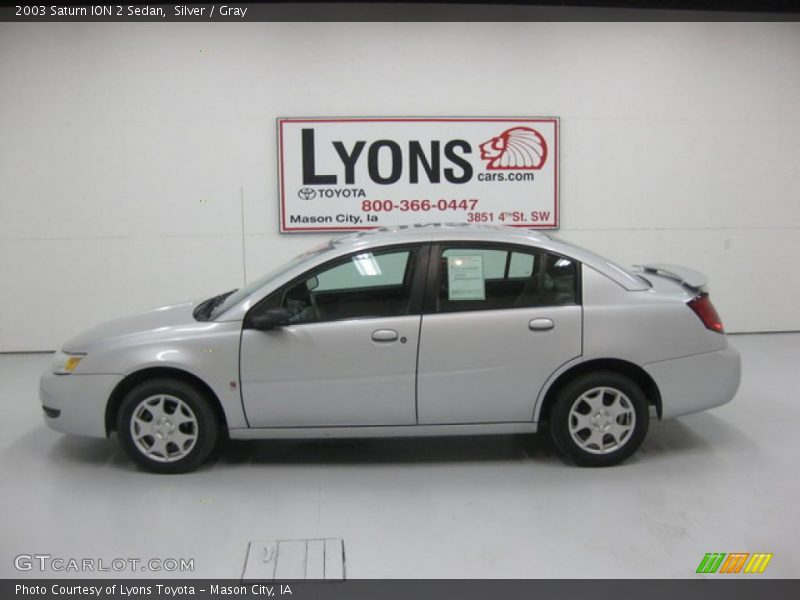 Silver / Gray 2003 Saturn ION 2 Sedan