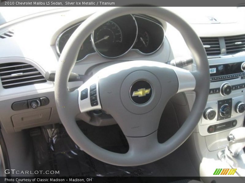 Silver Ice Metallic / Titanium 2010 Chevrolet Malibu LS Sedan