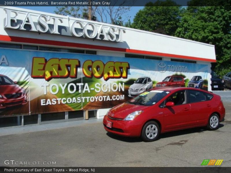 Barcelona Red Metallic / Dark Gray 2009 Toyota Prius Hybrid