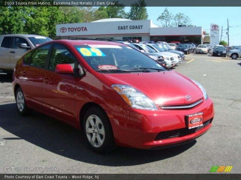 Barcelona Red Metallic / Dark Gray 2009 Toyota Prius Hybrid