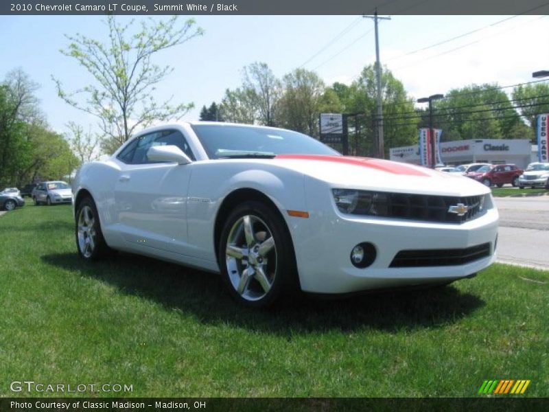 Summit White / Black 2010 Chevrolet Camaro LT Coupe