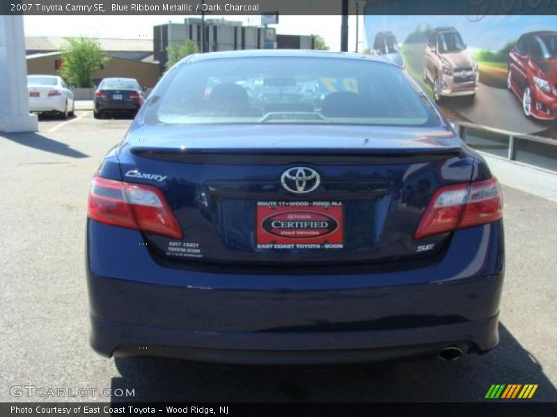Blue Ribbon Metallic / Dark Charcoal 2007 Toyota Camry SE