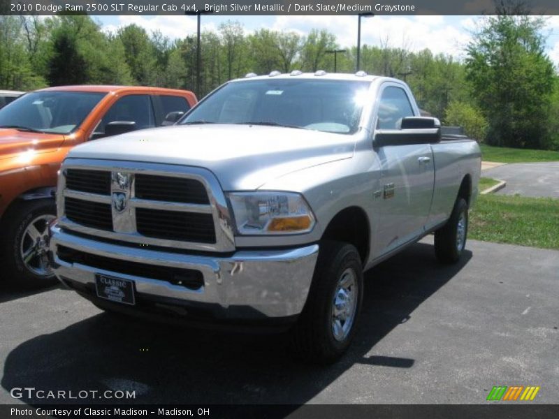 Bright Silver Metallic / Dark Slate/Medium Graystone 2010 Dodge Ram 2500 SLT Regular Cab 4x4