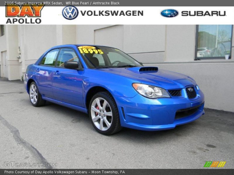 WR Blue Pearl / Anthracite Black 2006 Subaru Impreza WRX Sedan