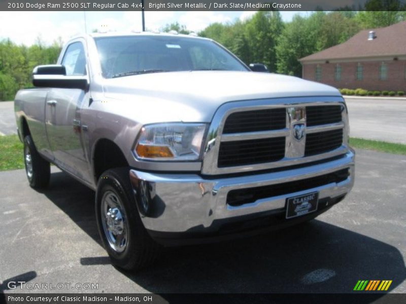 Bright Silver Metallic / Dark Slate/Medium Graystone 2010 Dodge Ram 2500 SLT Regular Cab 4x4