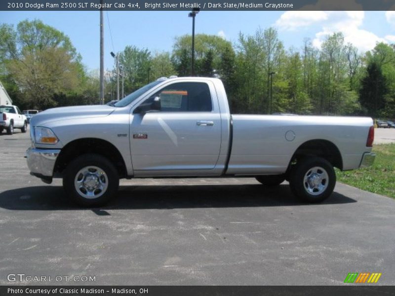 Bright Silver Metallic / Dark Slate/Medium Graystone 2010 Dodge Ram 2500 SLT Regular Cab 4x4