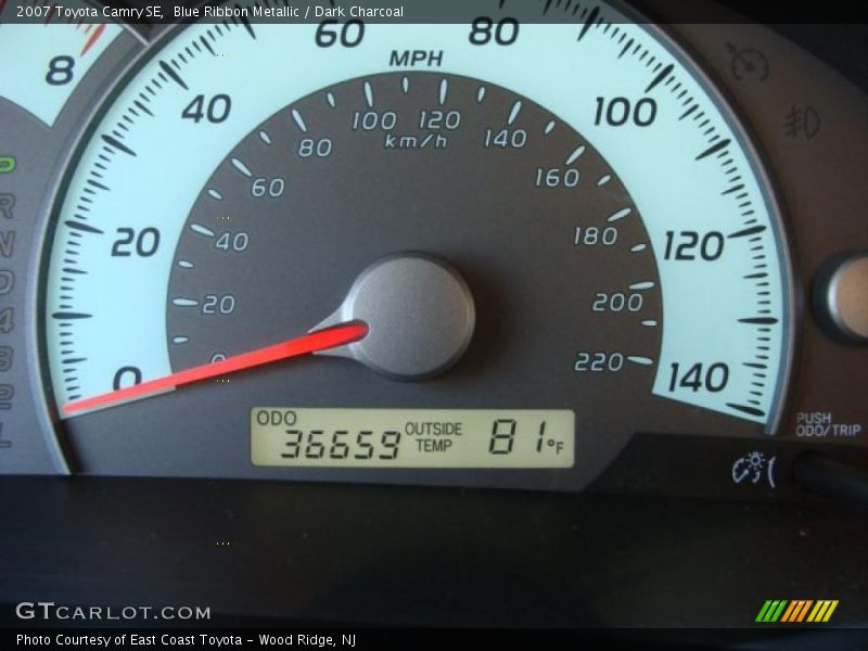 Blue Ribbon Metallic / Dark Charcoal 2007 Toyota Camry SE