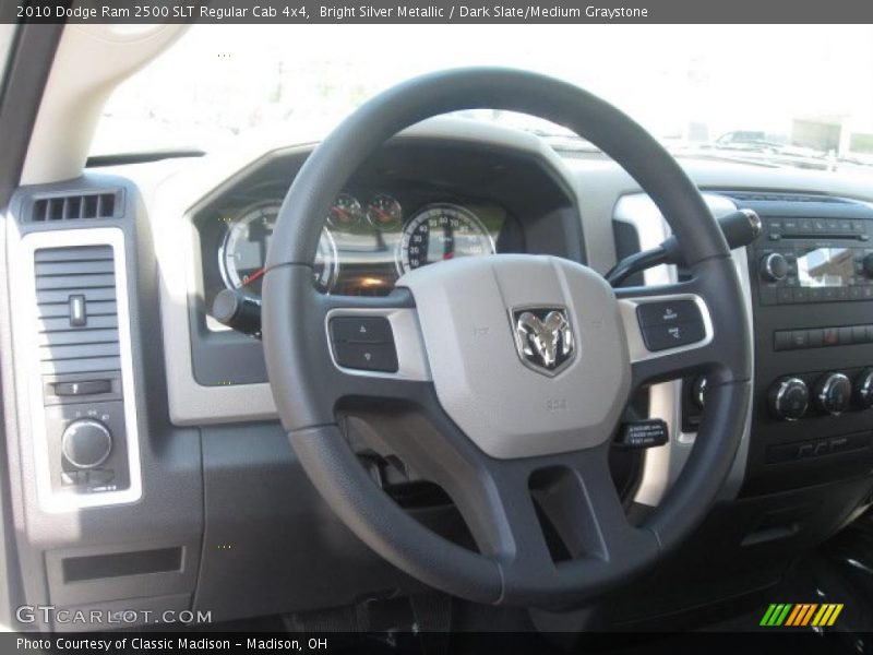 Bright Silver Metallic / Dark Slate/Medium Graystone 2010 Dodge Ram 2500 SLT Regular Cab 4x4