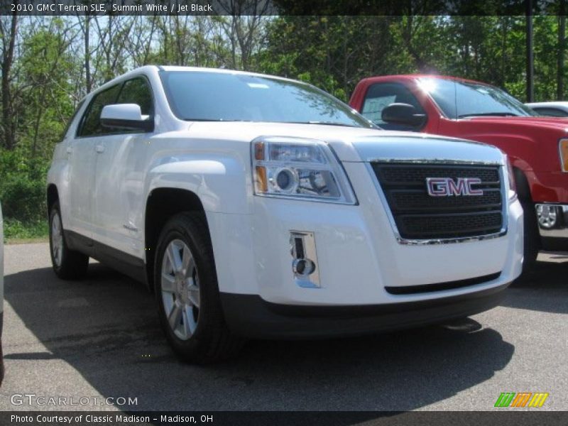 Summit White / Jet Black 2010 GMC Terrain SLE