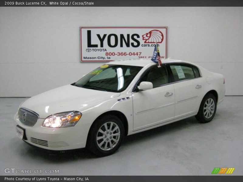 White Opal / Cocoa/Shale 2009 Buick Lucerne CX