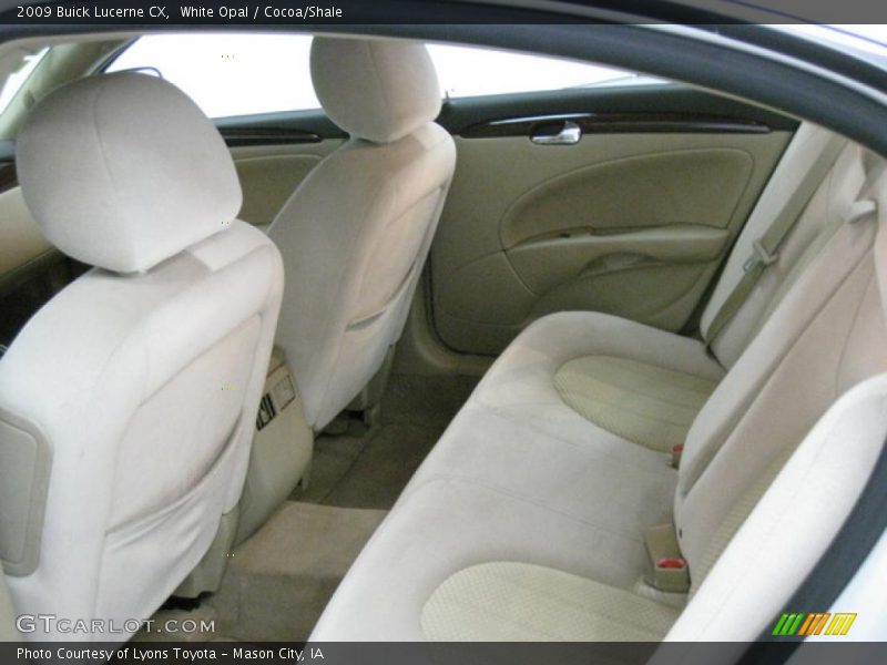 White Opal / Cocoa/Shale 2009 Buick Lucerne CX