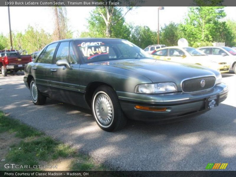 Titanium Blue Metallic / Taupe 1999 Buick LeSabre Custom Sedan