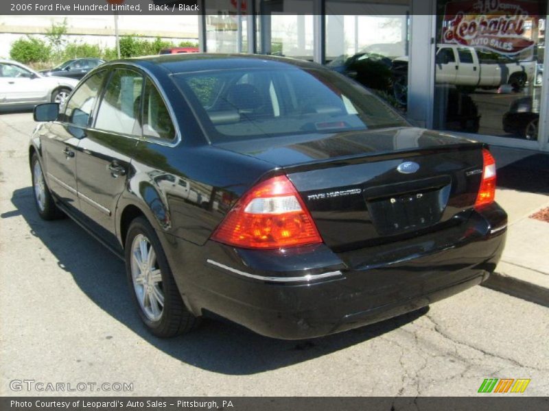 Black / Black 2006 Ford Five Hundred Limited