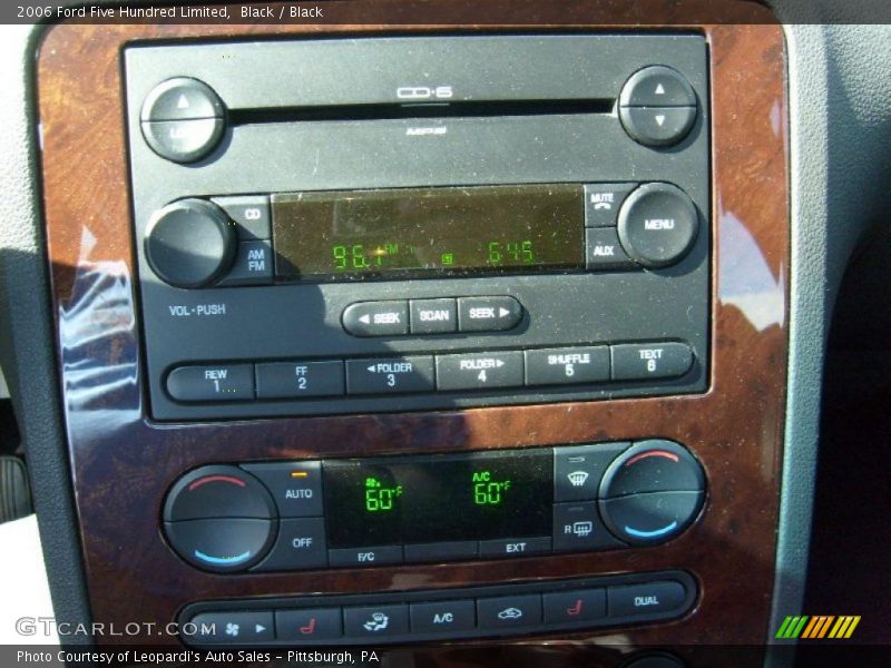 Black / Black 2006 Ford Five Hundred Limited