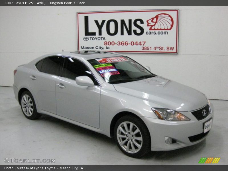 Tungsten Pearl / Black 2007 Lexus IS 250 AWD