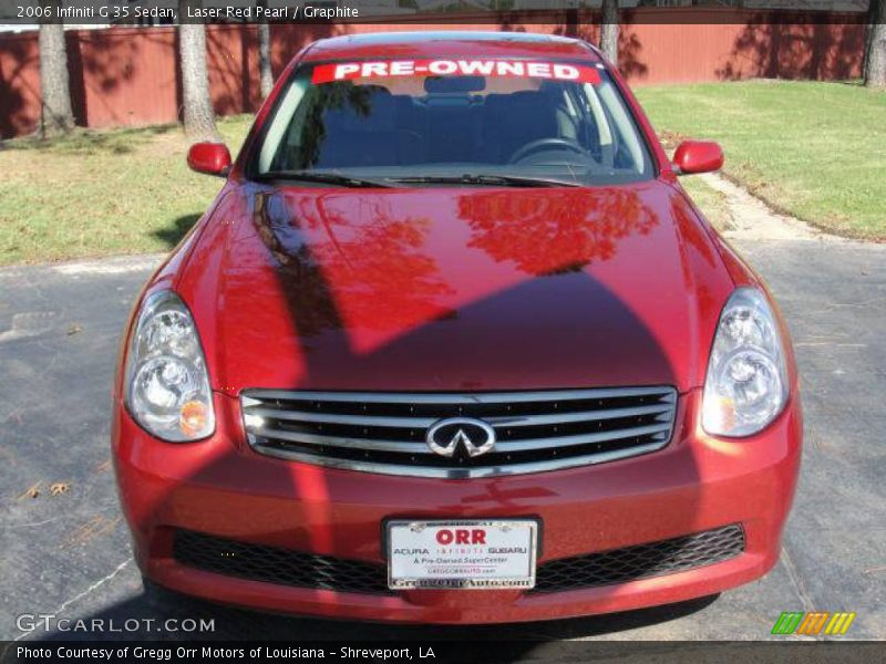 Laser Red Pearl / Graphite 2006 Infiniti G 35 Sedan