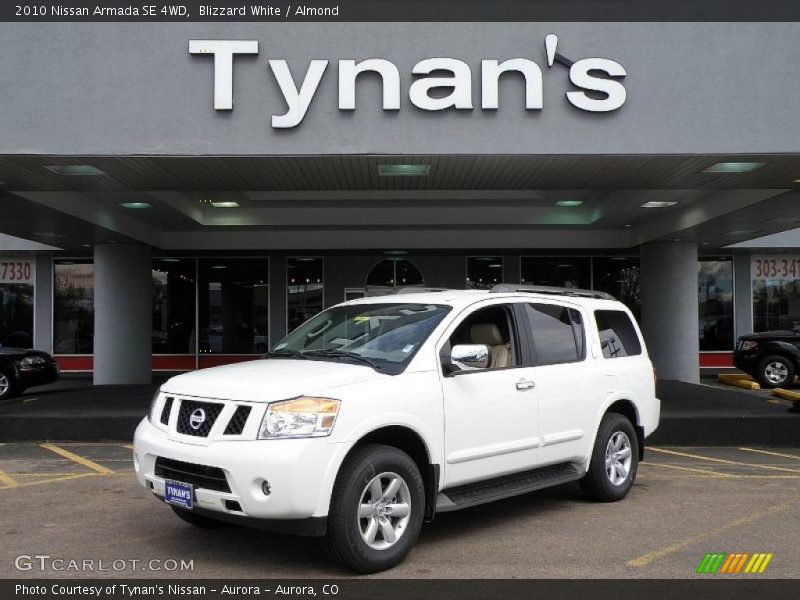 Blizzard White / Almond 2010 Nissan Armada SE 4WD