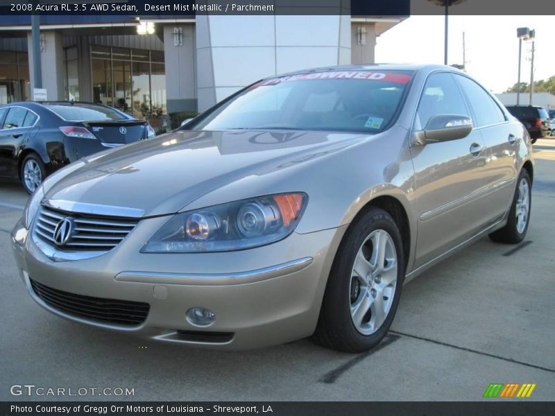 Desert Mist Metallic / Parchment 2008 Acura RL 3.5 AWD Sedan